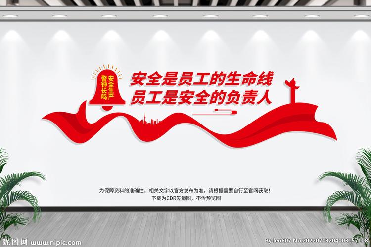 企业工厂安全标语文化墙设计图